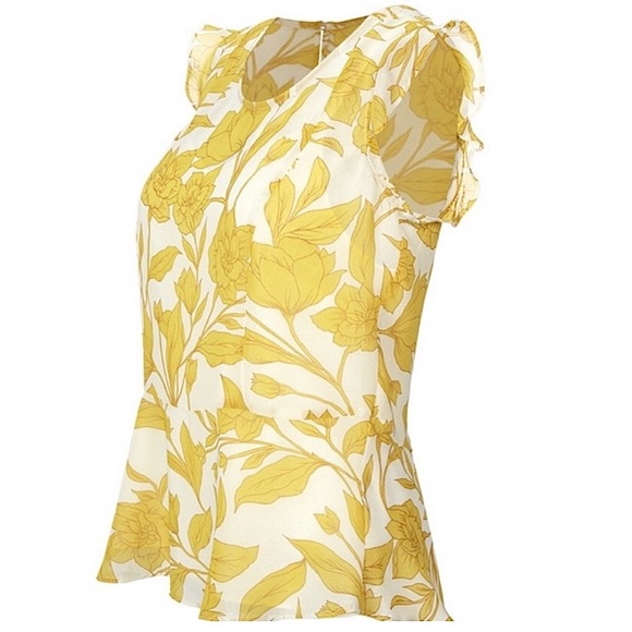 Cabi 5899 Sheer Sunrise Top Spring 2021 Women's Size XL - Picture 5 of 7